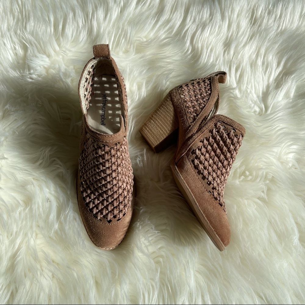 Jeffrey Campbell Appleby Suede Slip on Booties - Picture 6 of 9